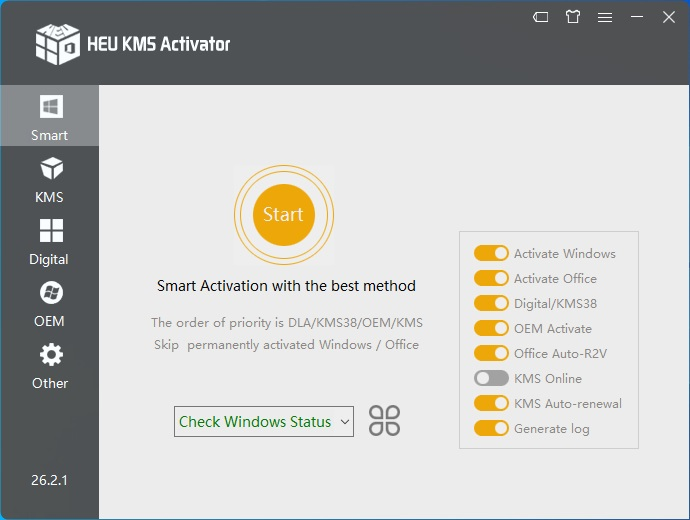 HEU KMS Activator Windows 7 на русском 2025 v42.3.1