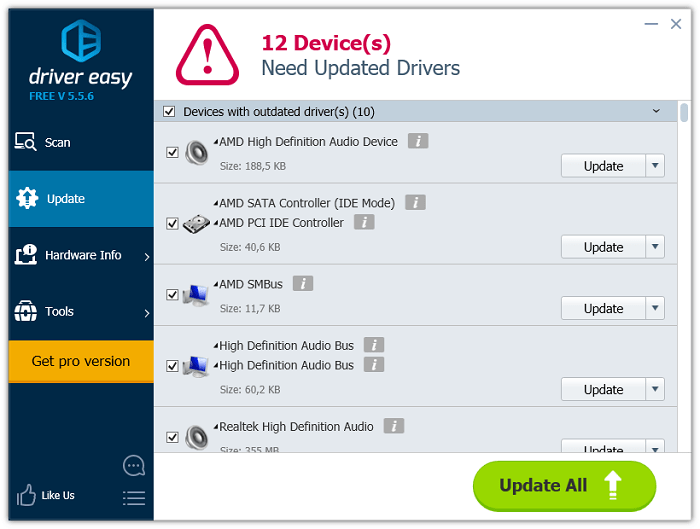 Driver Easy Professional 6.1.2 Build 29728 с ключом (на русском)